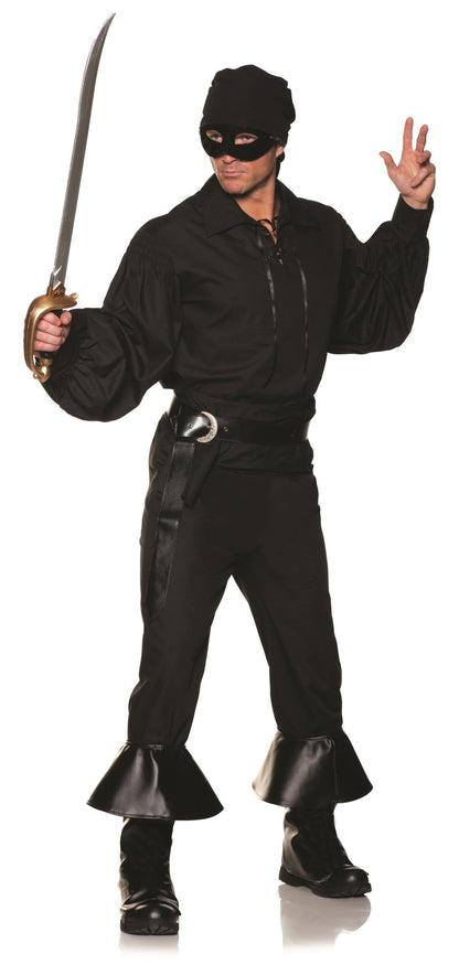 Princess Bride Westly Zorro Black Adult Costume Size XXL