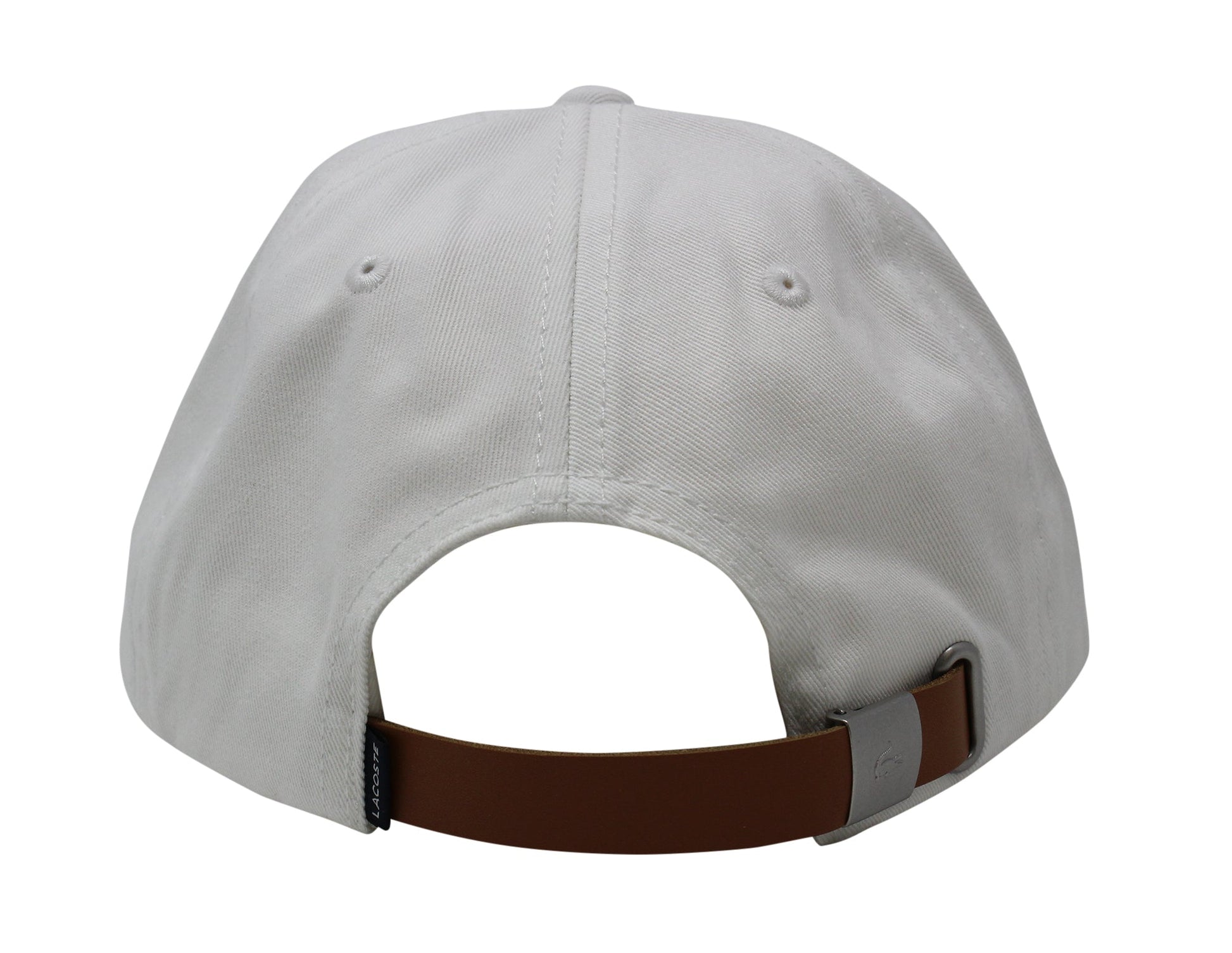Lacoste Men's Classic Large Croc Logo Cap with Leather Strap Hat