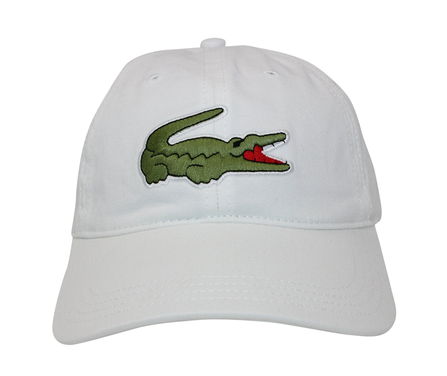Lacoste Men's Classic Large Croc Logo Cap with Leather Strap Hat