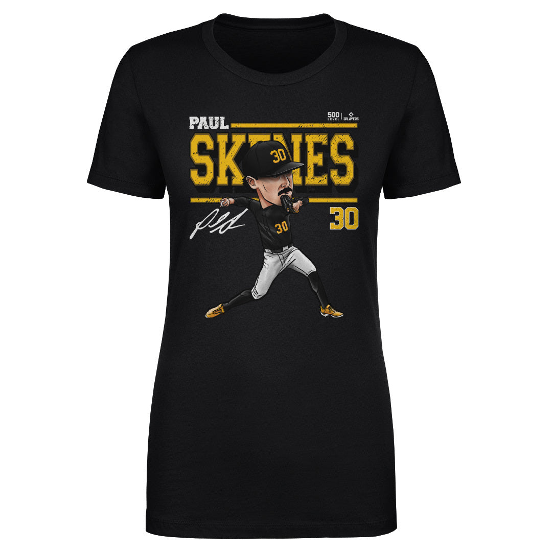 Paul Skenes Pittsburgh Cartoon WHT