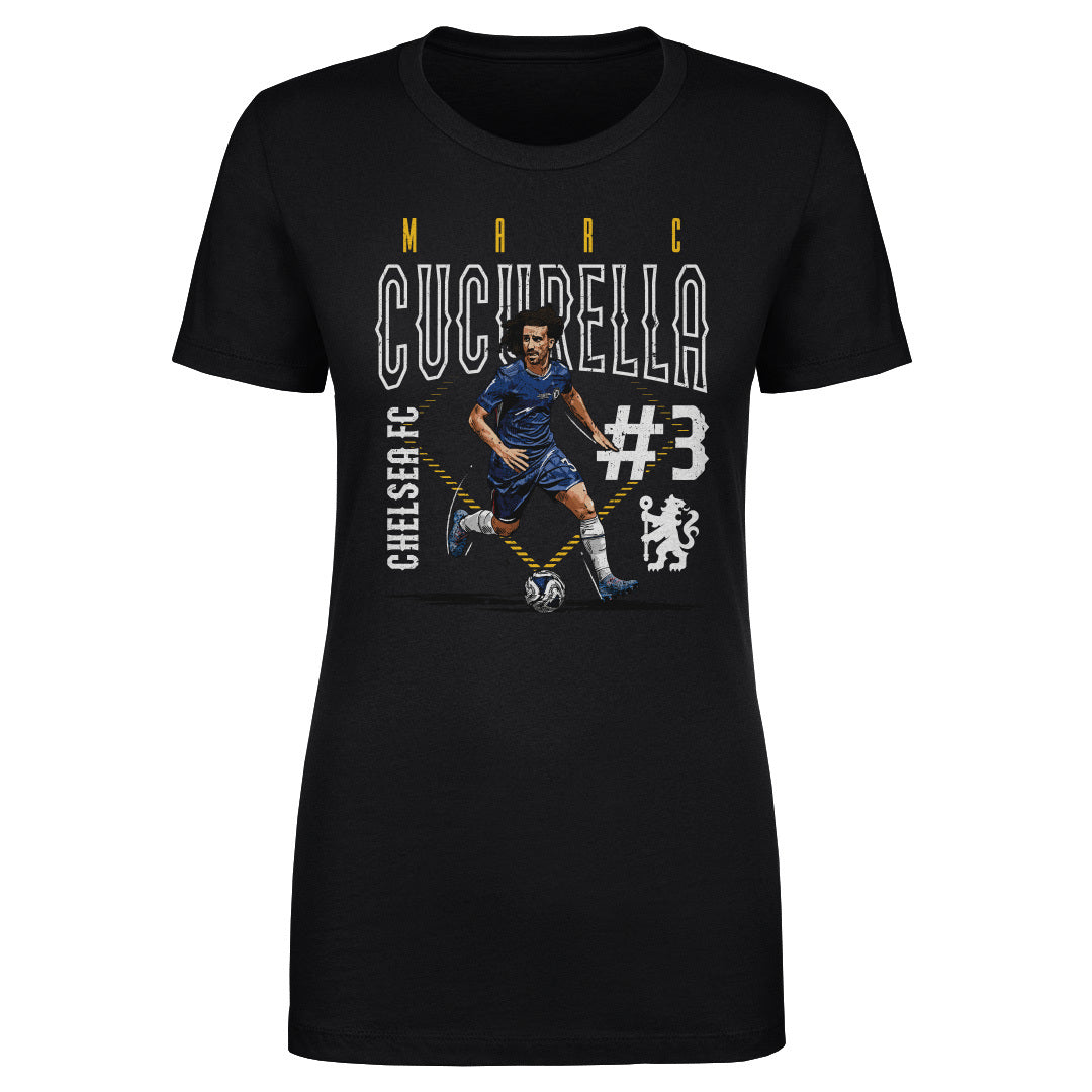 Marc Cucurella Chelsea FC Outline Number WHT