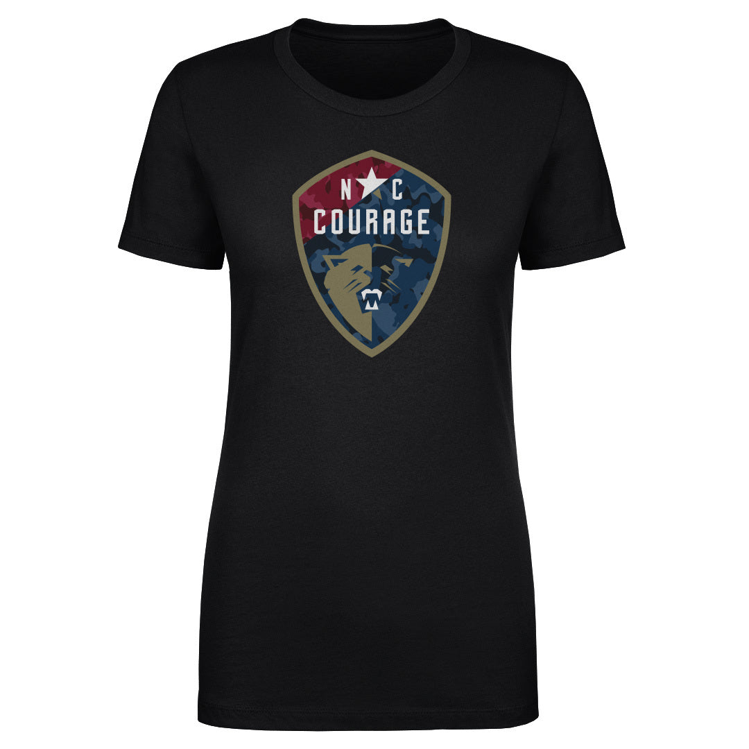 North Carolina Courage Camo Logo WHT