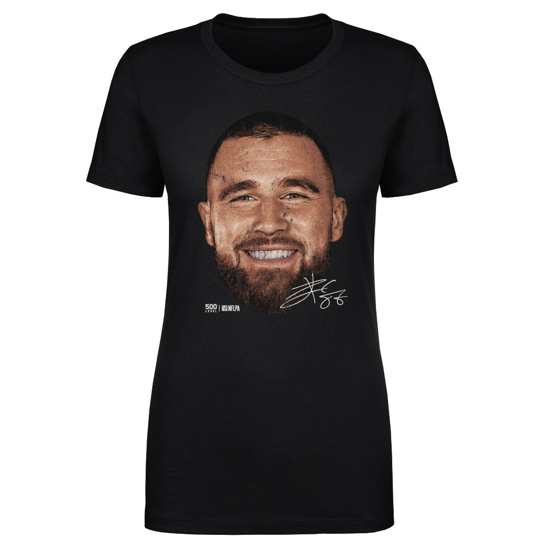 Travis Kelce Kansas City Vintage Head WHT