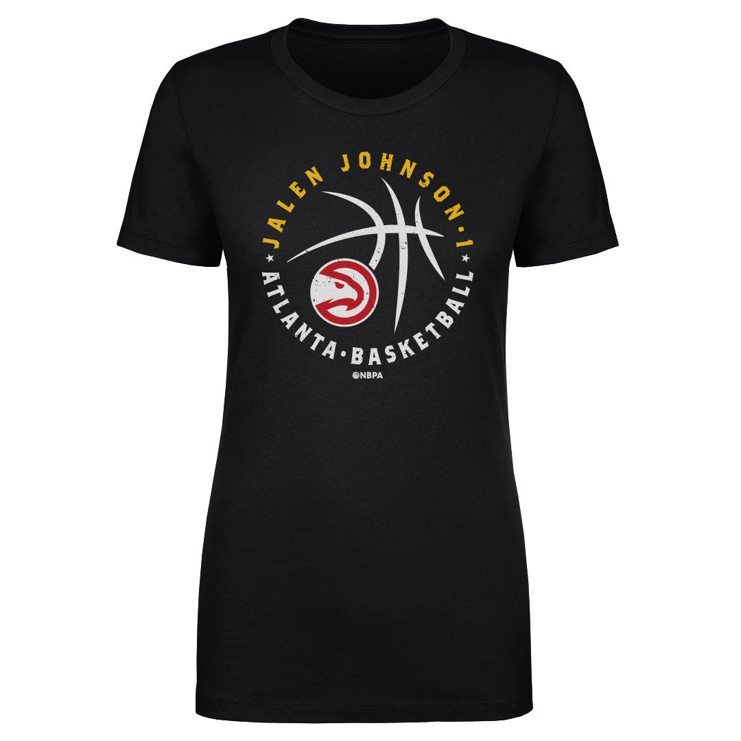 Jalen Johnson Atlanta Hawks Player Ball WHT
