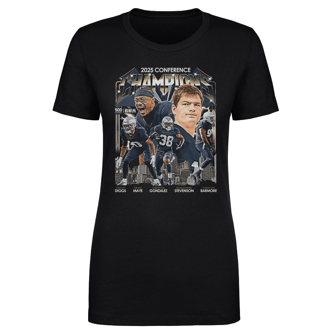 New England Football 2025 Conference Champions Vintage WHT