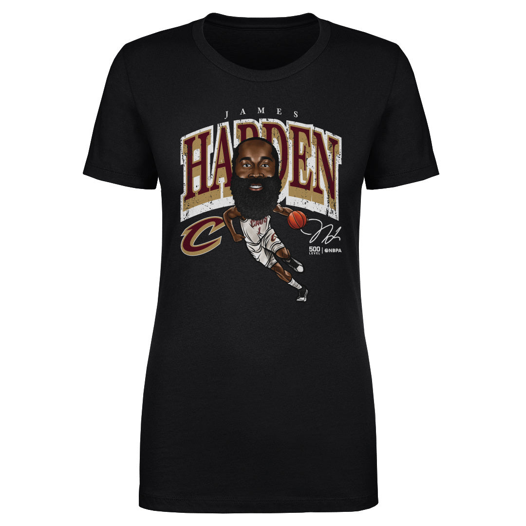 James Harden Cleveland Cavaliers Cartoon WHT