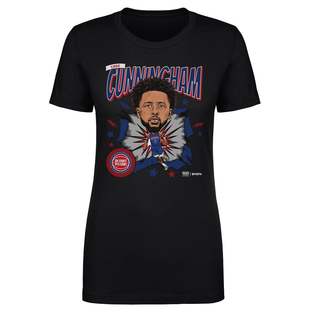 Cade Cunningham Detroit Pistons Caricature WHT