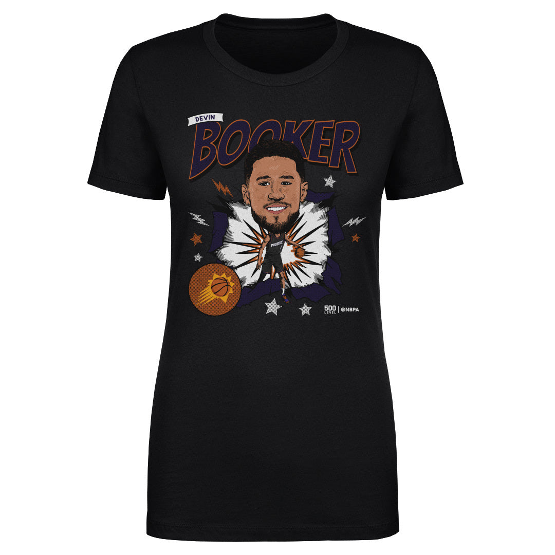 Devin Booker Phoenix Suns Caricature WHT