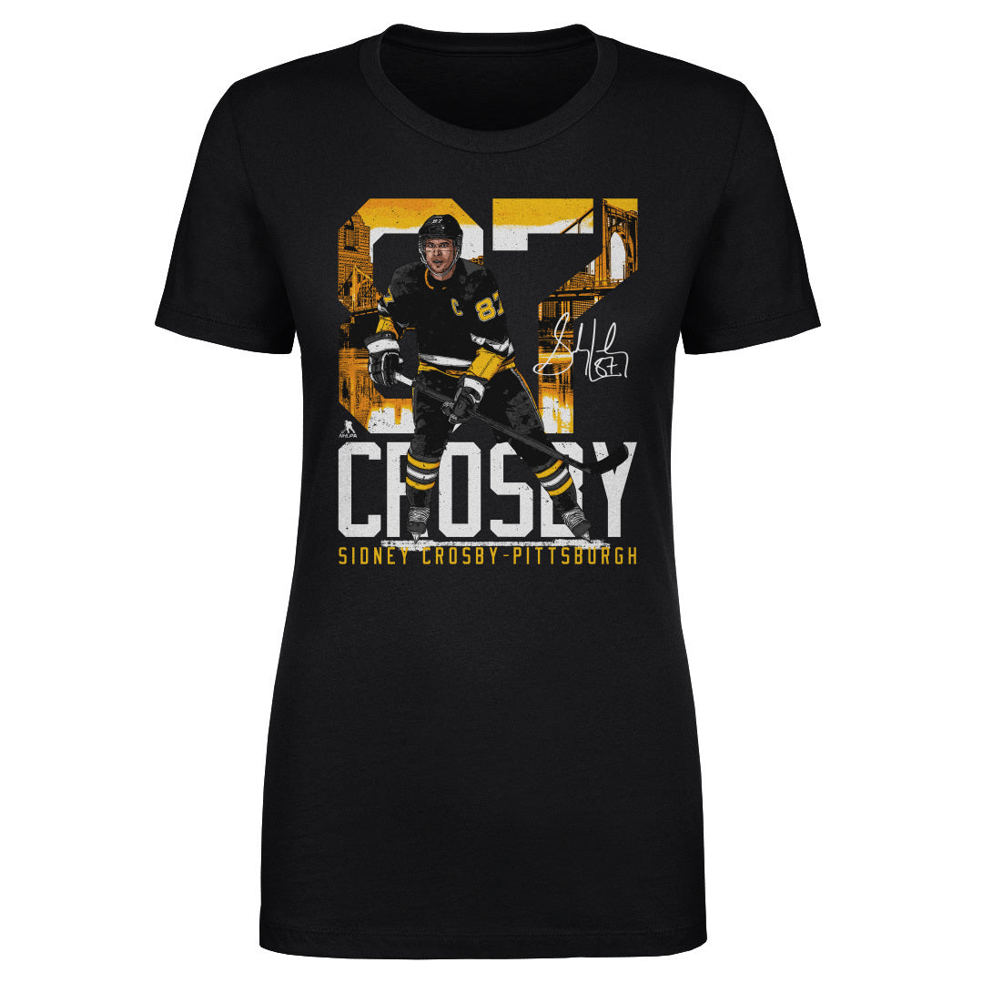 Sidney Crosby Pittsburgh Landmark WHT