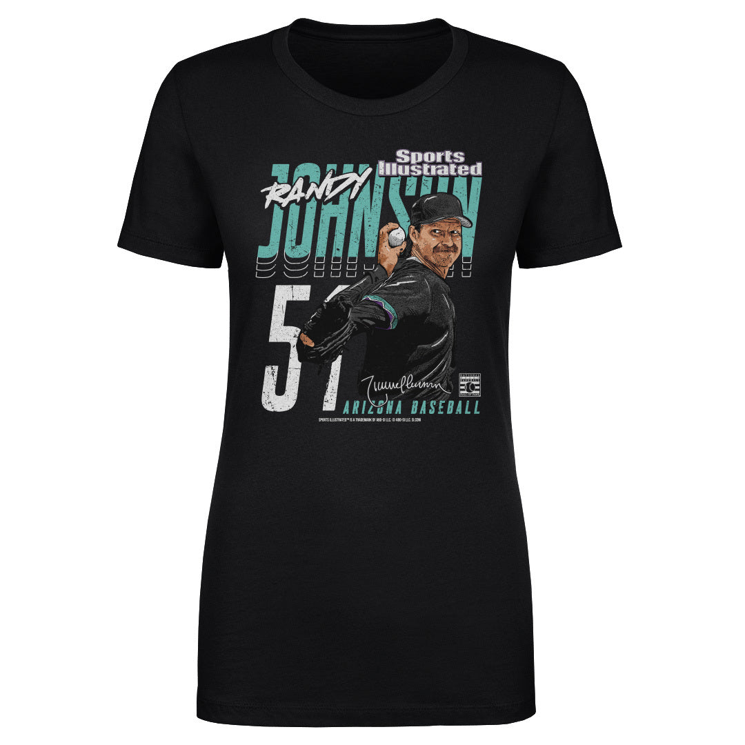 Randy Johnson Sports Illustrated & Arizona Player Name WHT