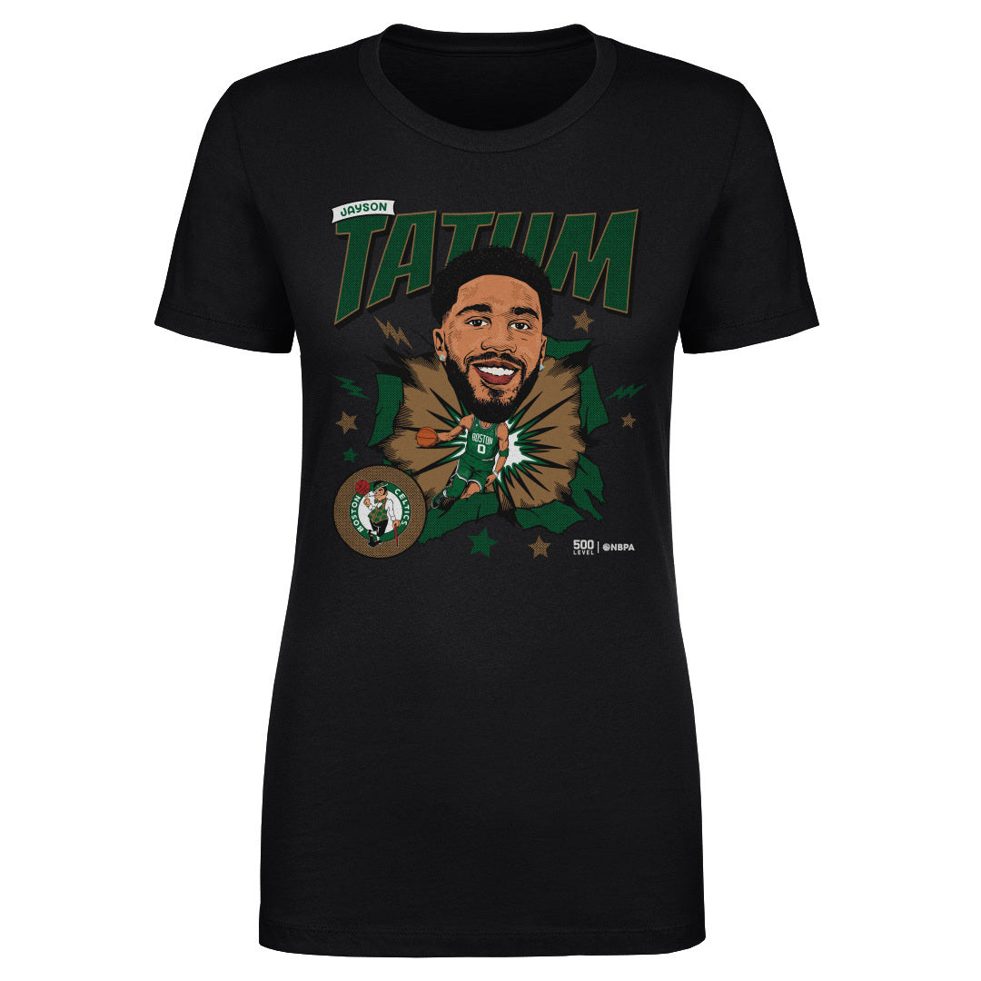 Jayson Tatum Boston Celtics Caricature WHT