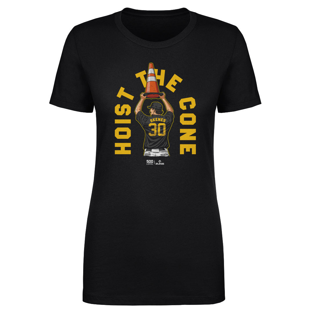 Paul Skenes Pittsburgh Hoist The Cone WHT