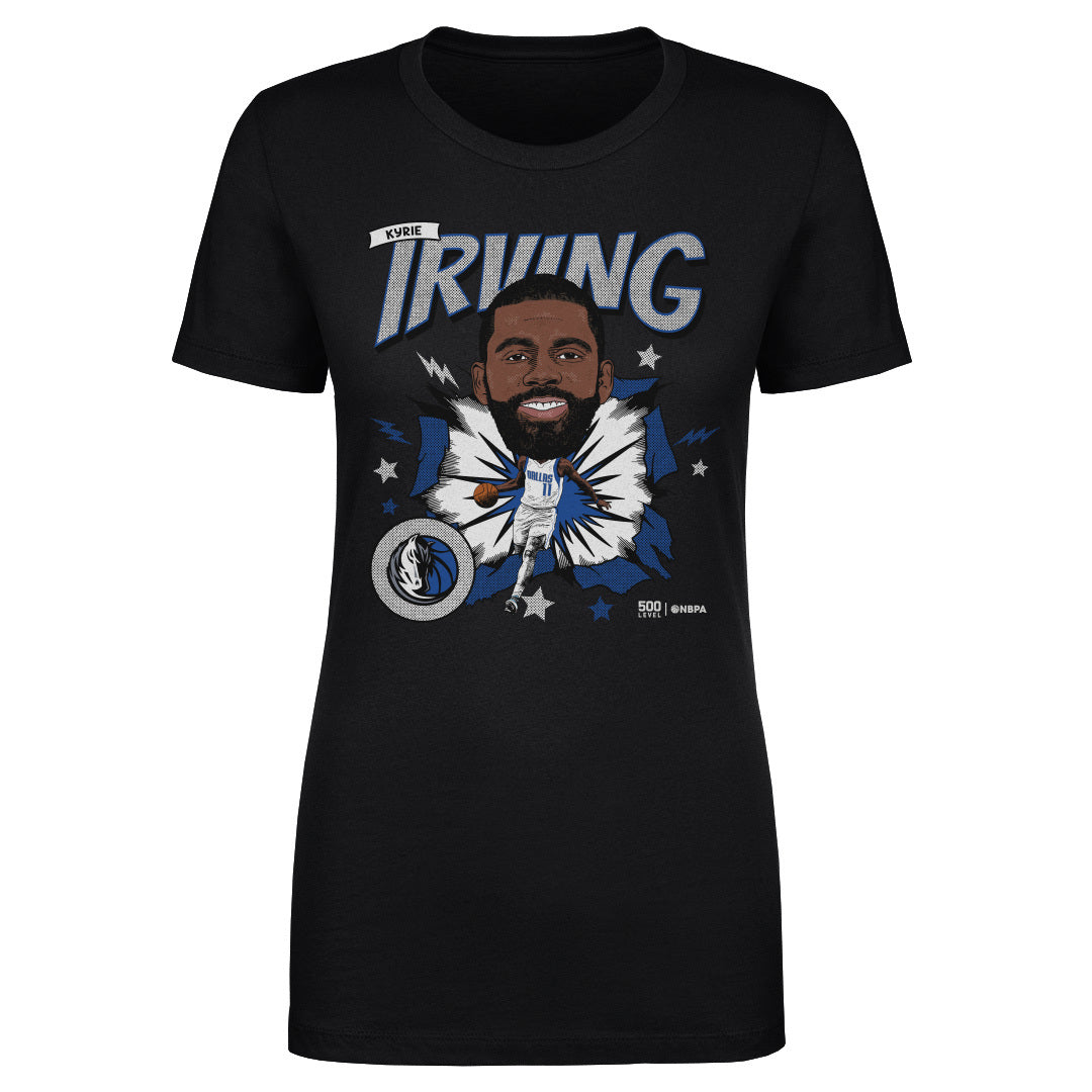 Kyrie Irving Dallas Mavericks Caricature WHT