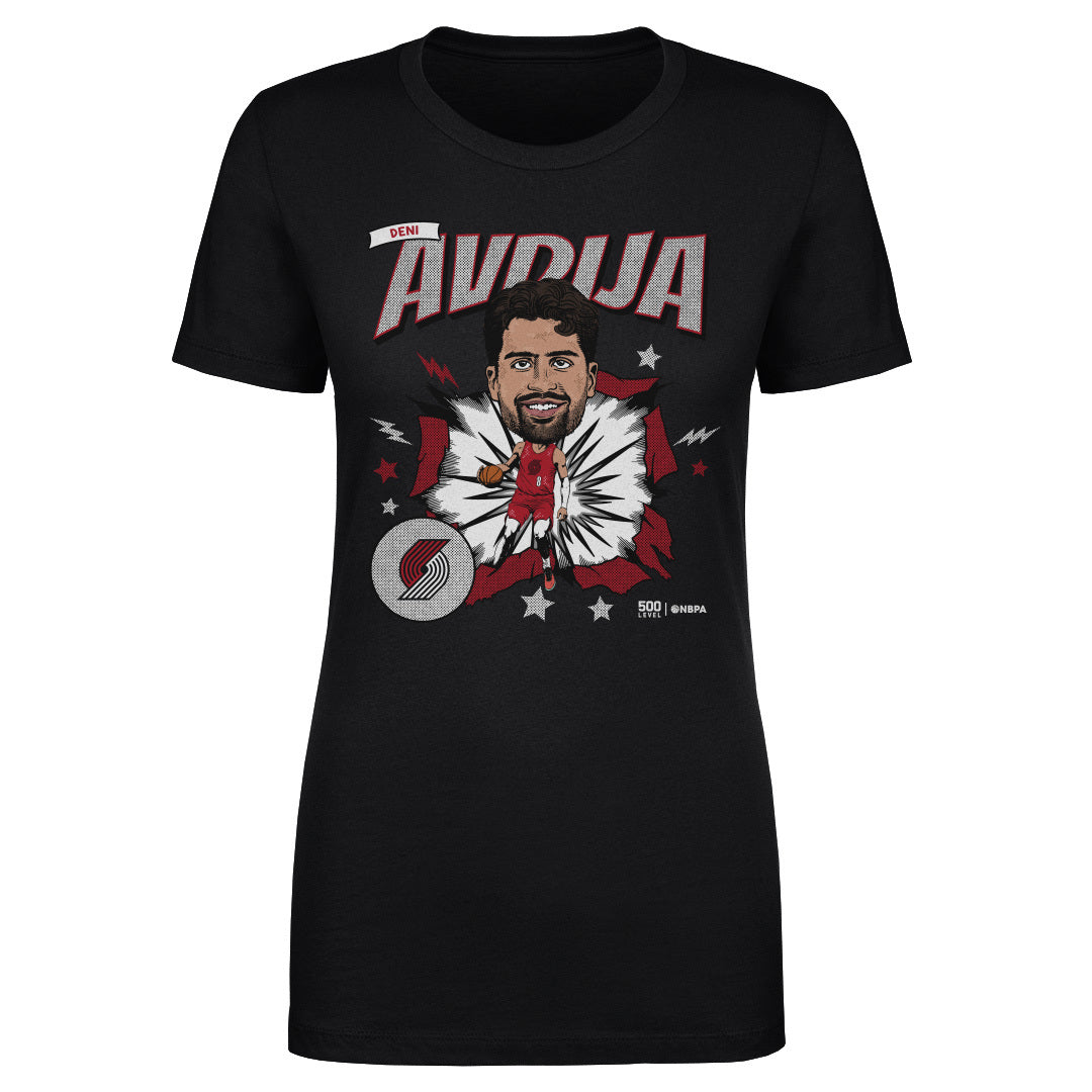 Deni Avdija Portland Trail Blazers Caricature WHT