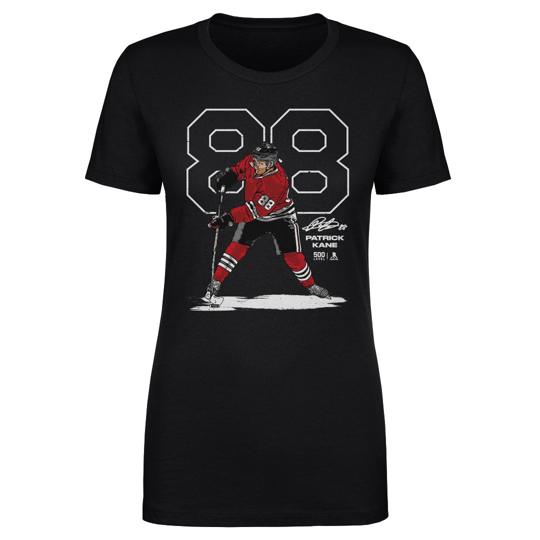 Patrick Kane Chicago Outline WHT