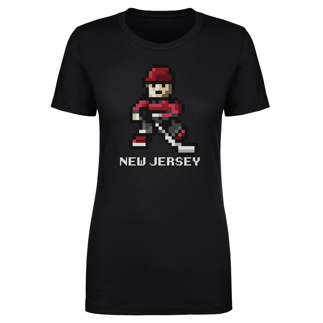 New Jersey Hockey 8-bit WHT