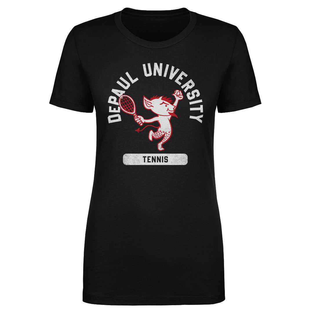 DePaul Blue Demons Mascot Tennis WHT