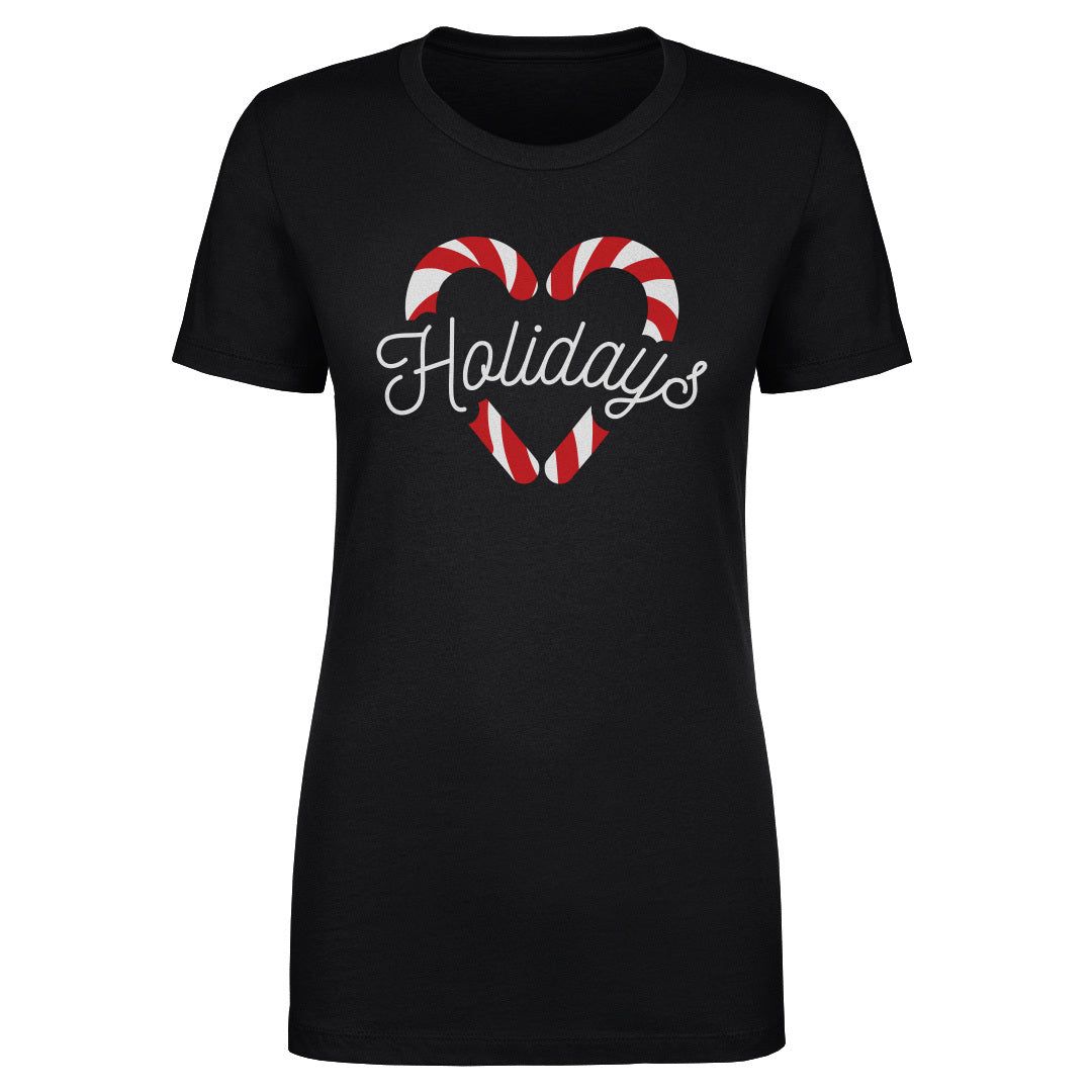 Christmas Candy Cane Heart WHT