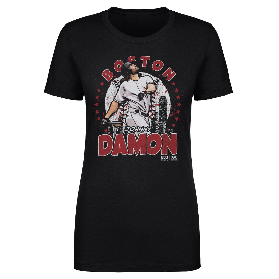 Johnny Damon Boston Gritty WHT