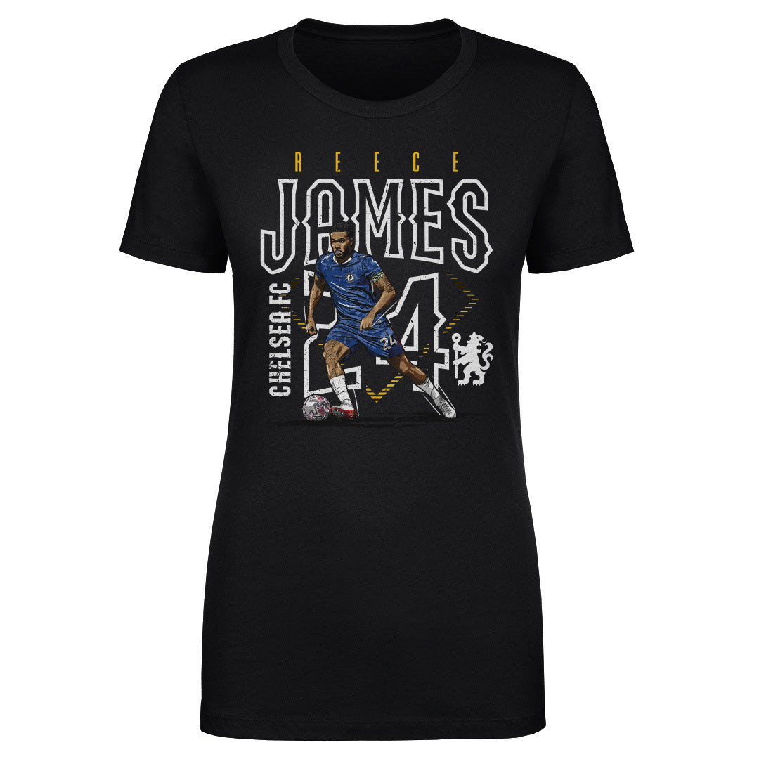 Reece James Chelsea FC Outline Number WHT