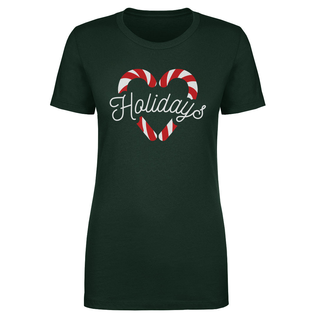 Christmas Candy Cane Heart WHT