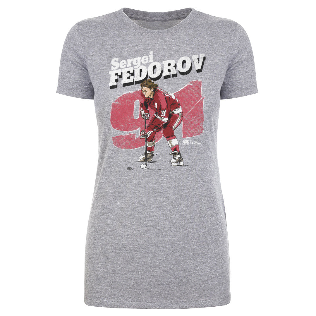 Sergei Fedorov Detroit Retro WHT