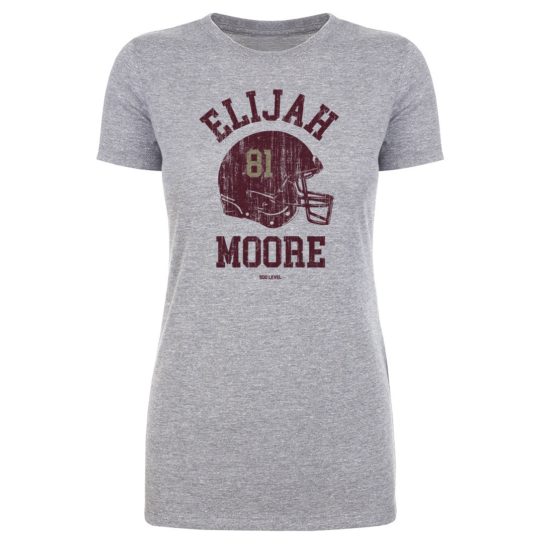 Elijah Moore College Helmet Font