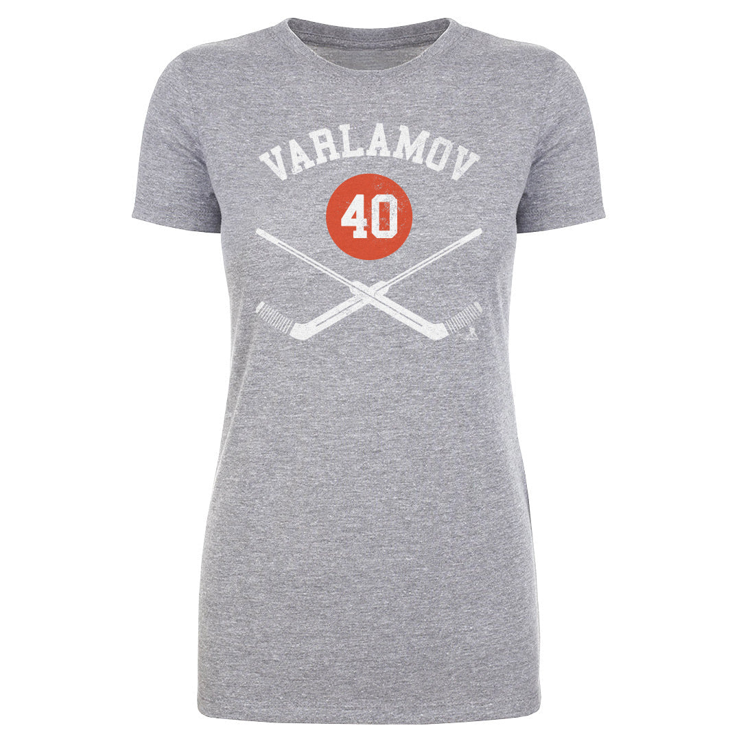 Semyon Varlamov New York I Goalie Sticks WHT