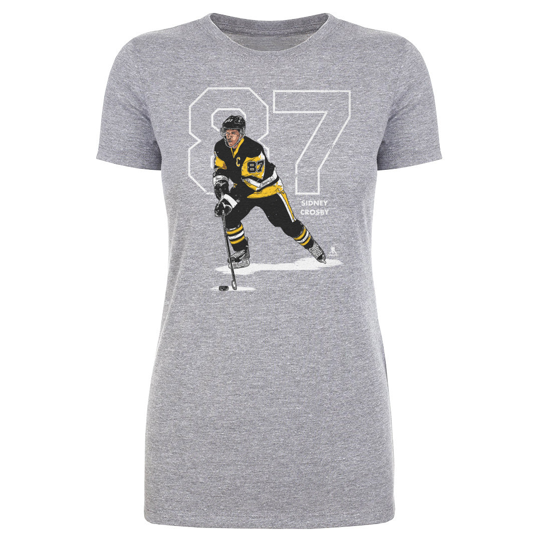 Sidney Crosby Outline W WHT