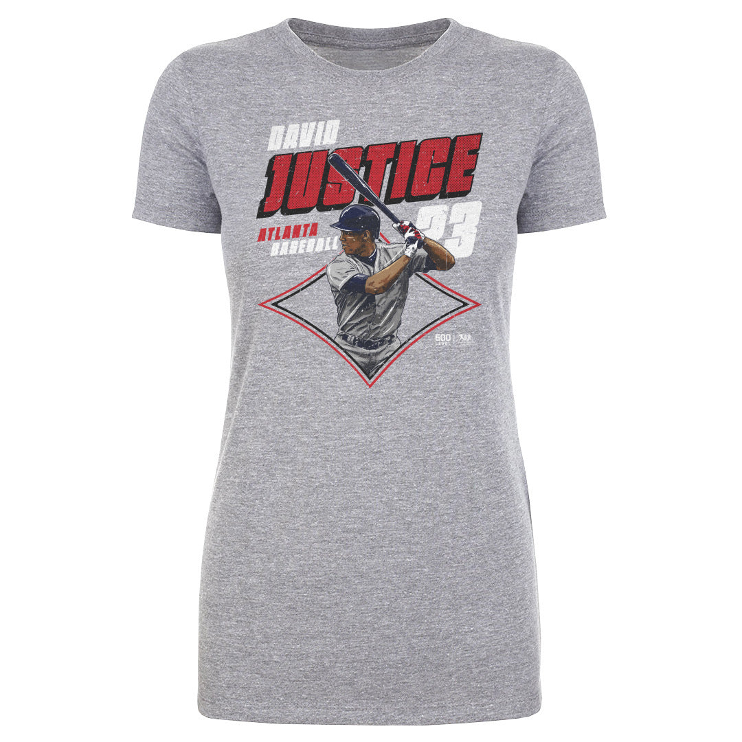 David Justice Atlanta Diamond WHT