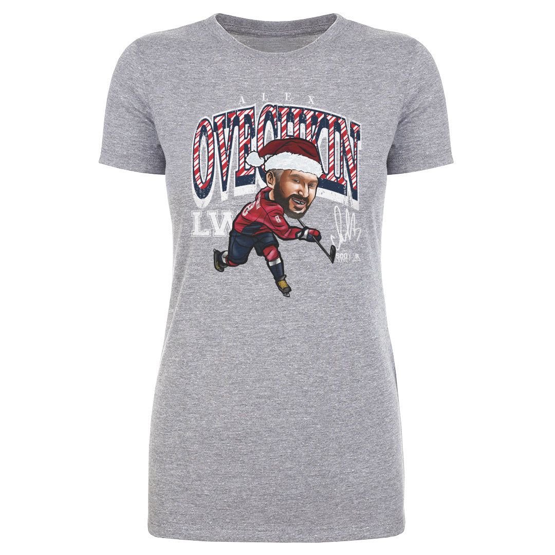 Alex Ovechkin Washington Cartoon Santa Hat WHT