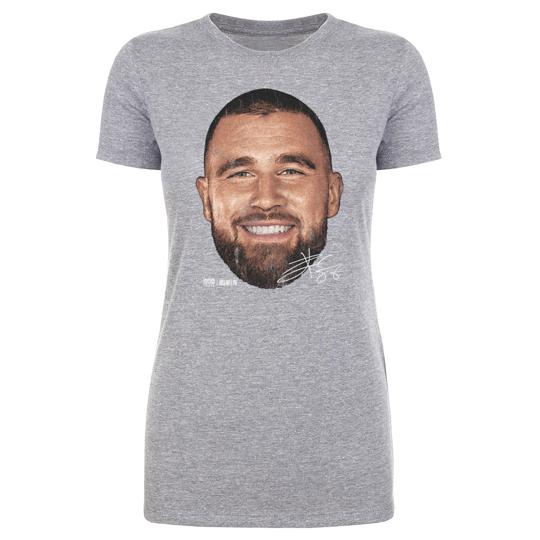 Travis Kelce Kansas City Vintage Head WHT
