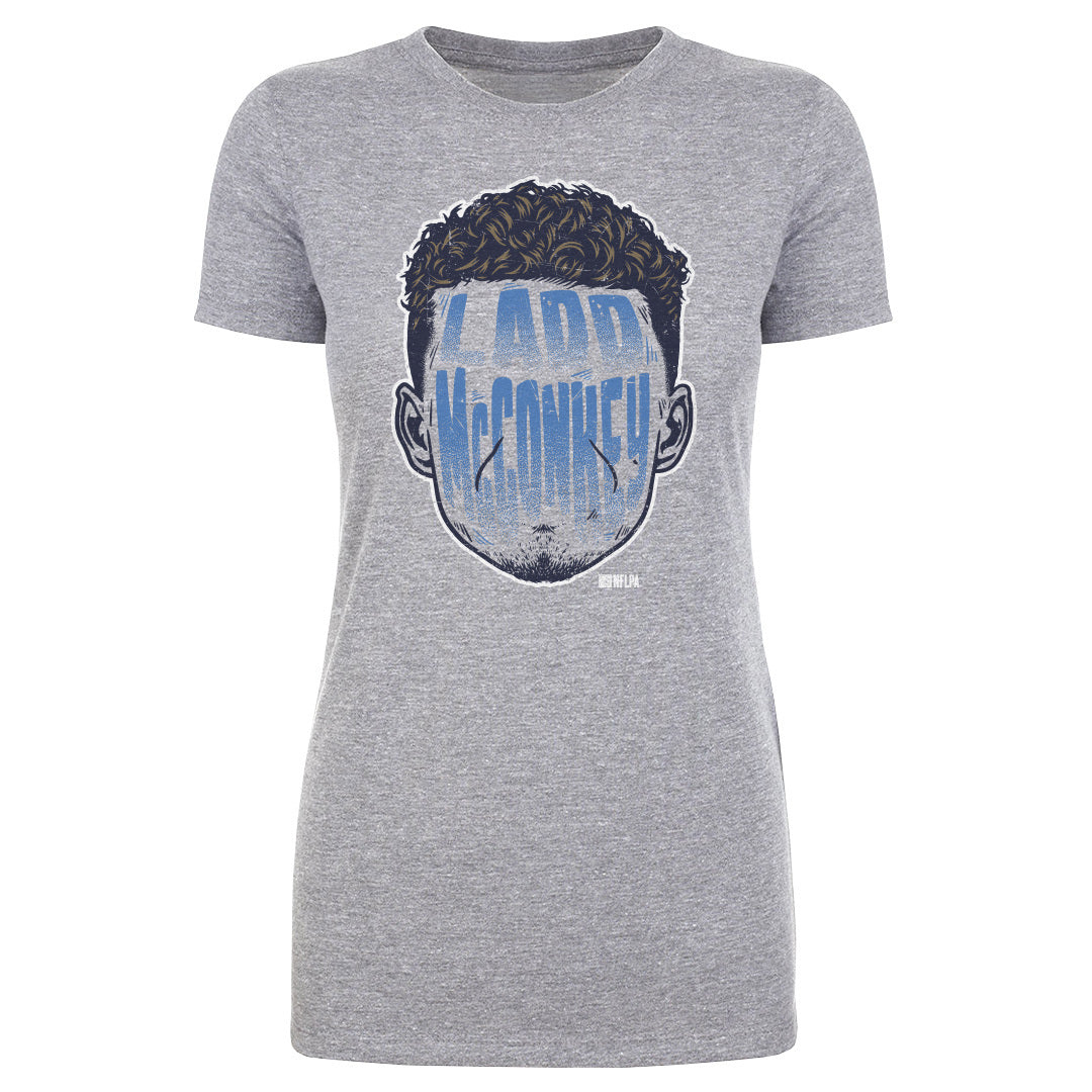 Ladd McConkey Los Angeles C Player Silhouette WHT