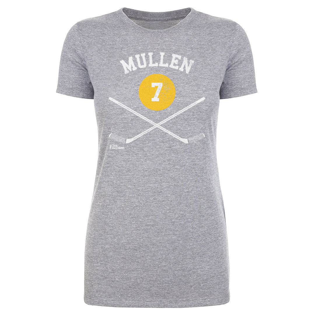 Joe Mullen Pittsburgh 7 Sticks WHT