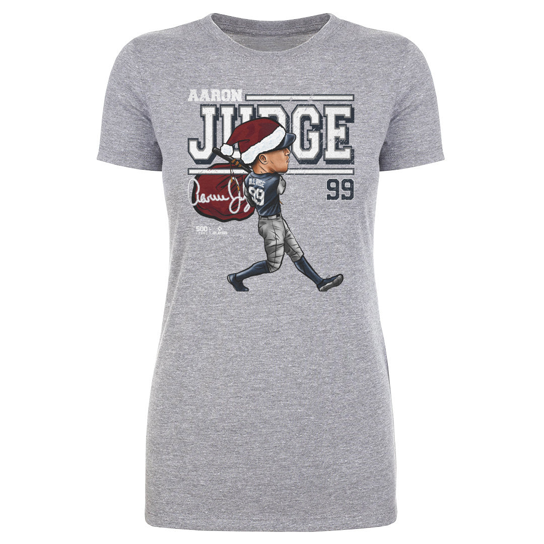Aaron Judge New York Y Cartoon Santa Hat WHT