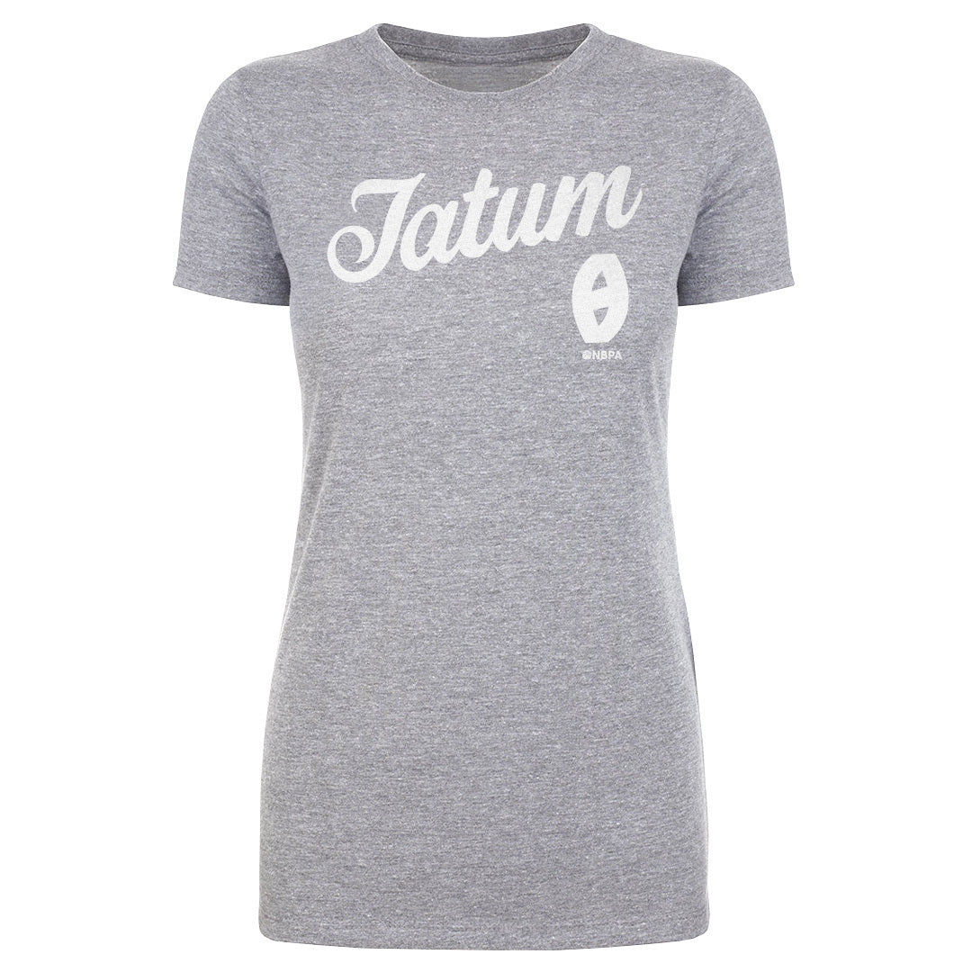 Jayson Tatum Boston Script WHT