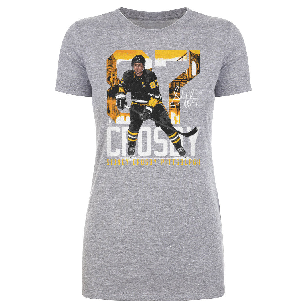 Sidney Crosby Pittsburgh Landmark WHT