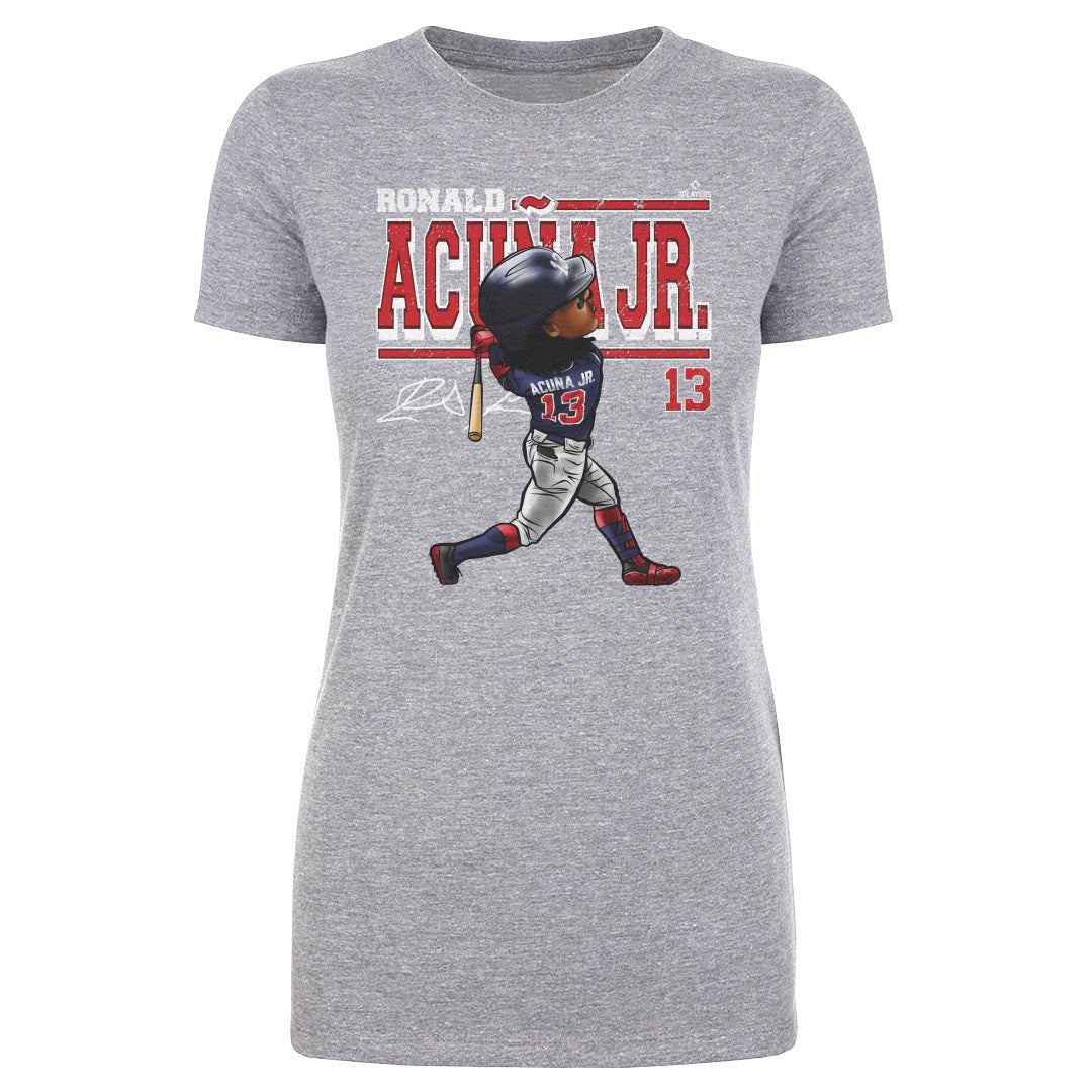 Ronald Acuna Jr. Cartoon WHT