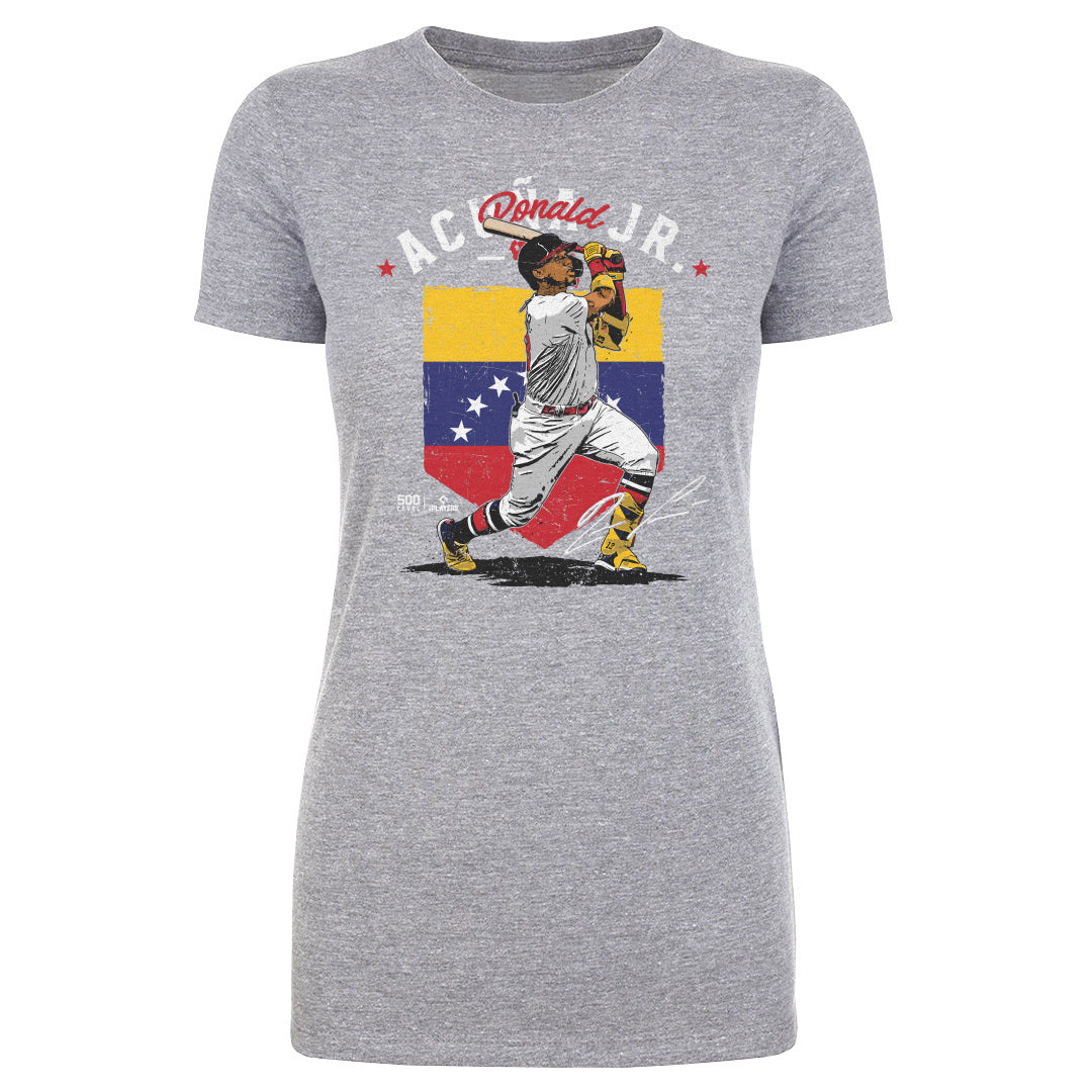 Ronald Acuna Jr. Atlanta Country Flag WHT