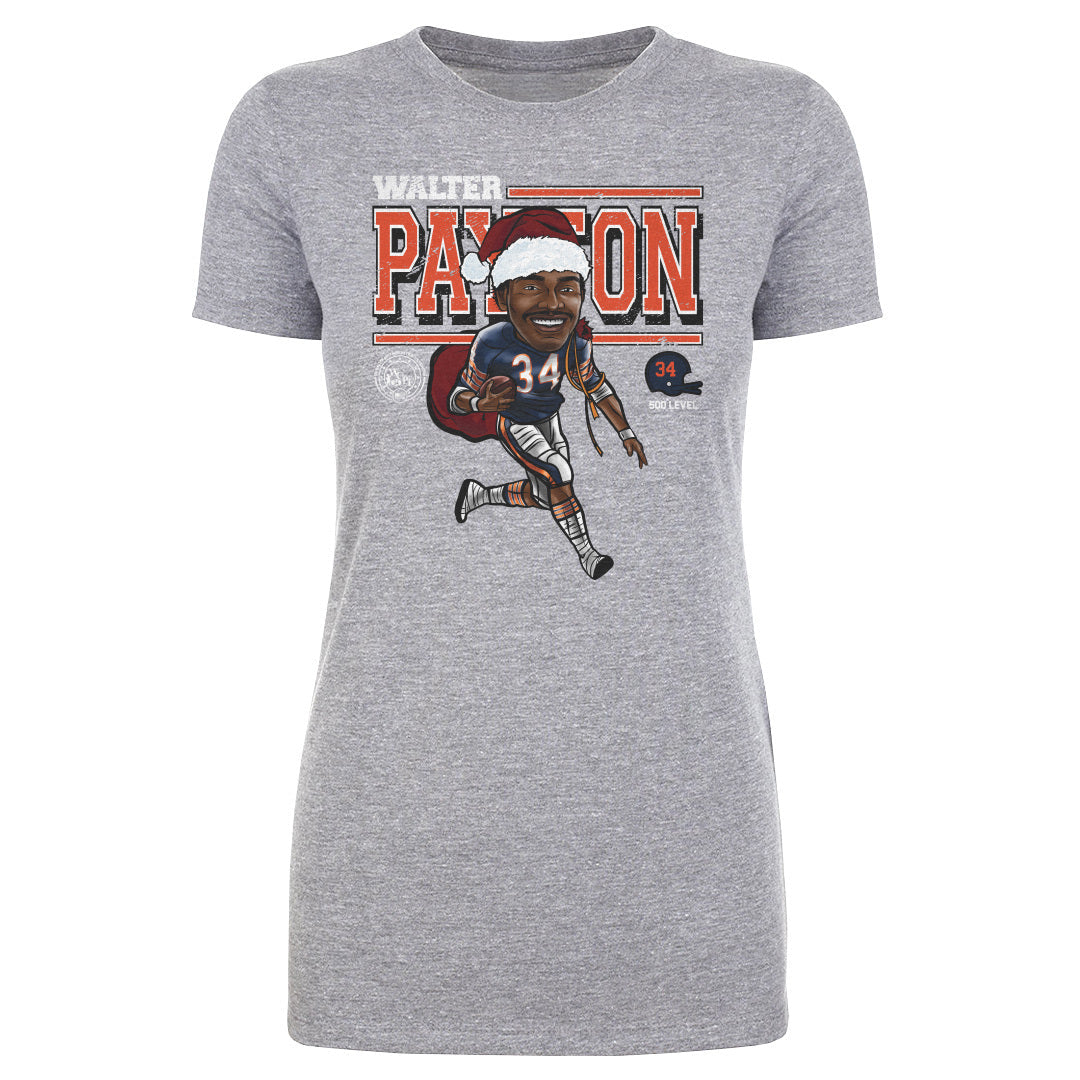 Walter Payton Chicago Cartoon Santa Hat WHT