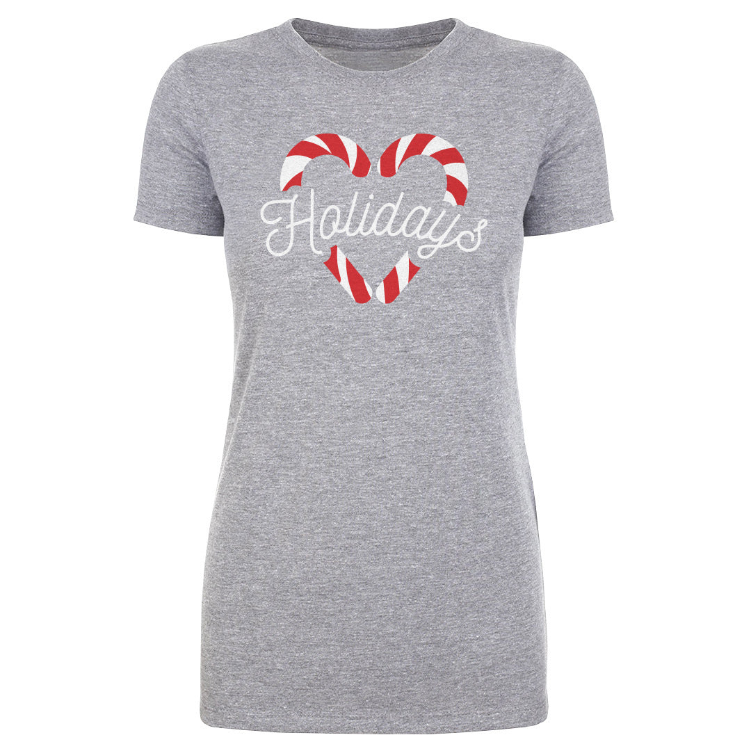 Christmas Candy Cane Heart WHT