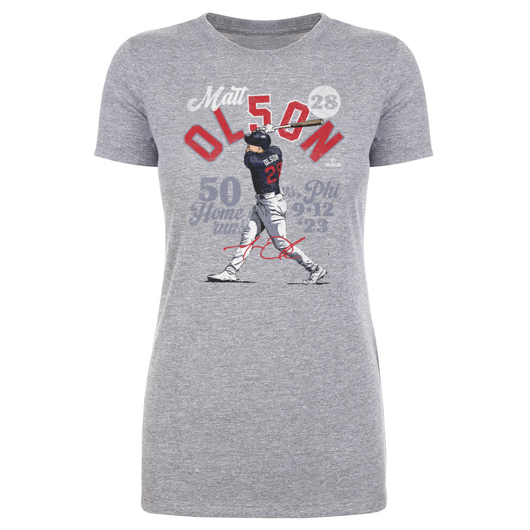 Matt Olson Atlanta 50 Homers WHT