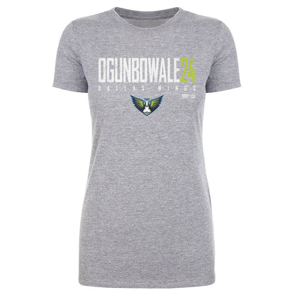 Arike Ogunbowale Dallas Wings Elite WHT Womens T Shirt 500 Level Officially Licensed Fan Gear