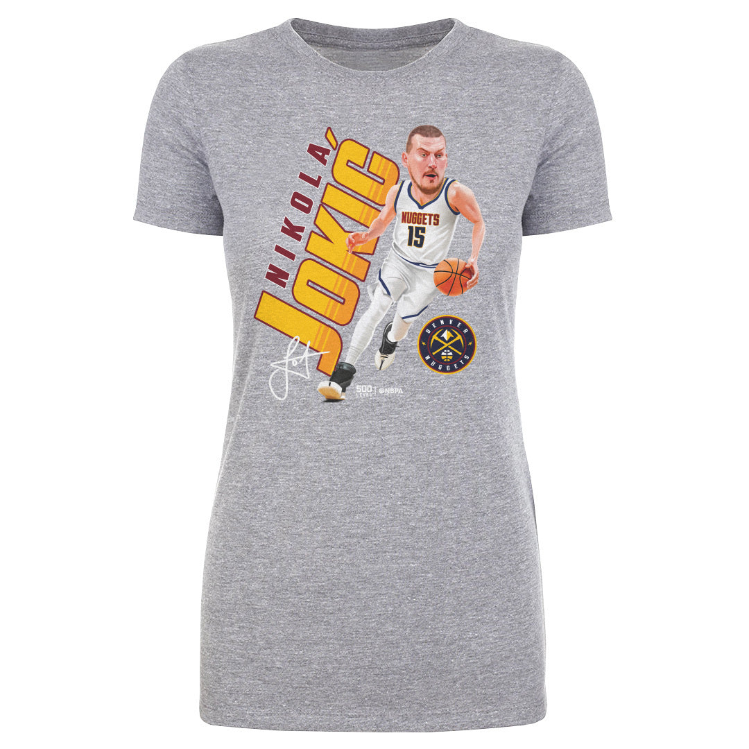 Nikola Jokic Denver Nuggets Caricature WHT