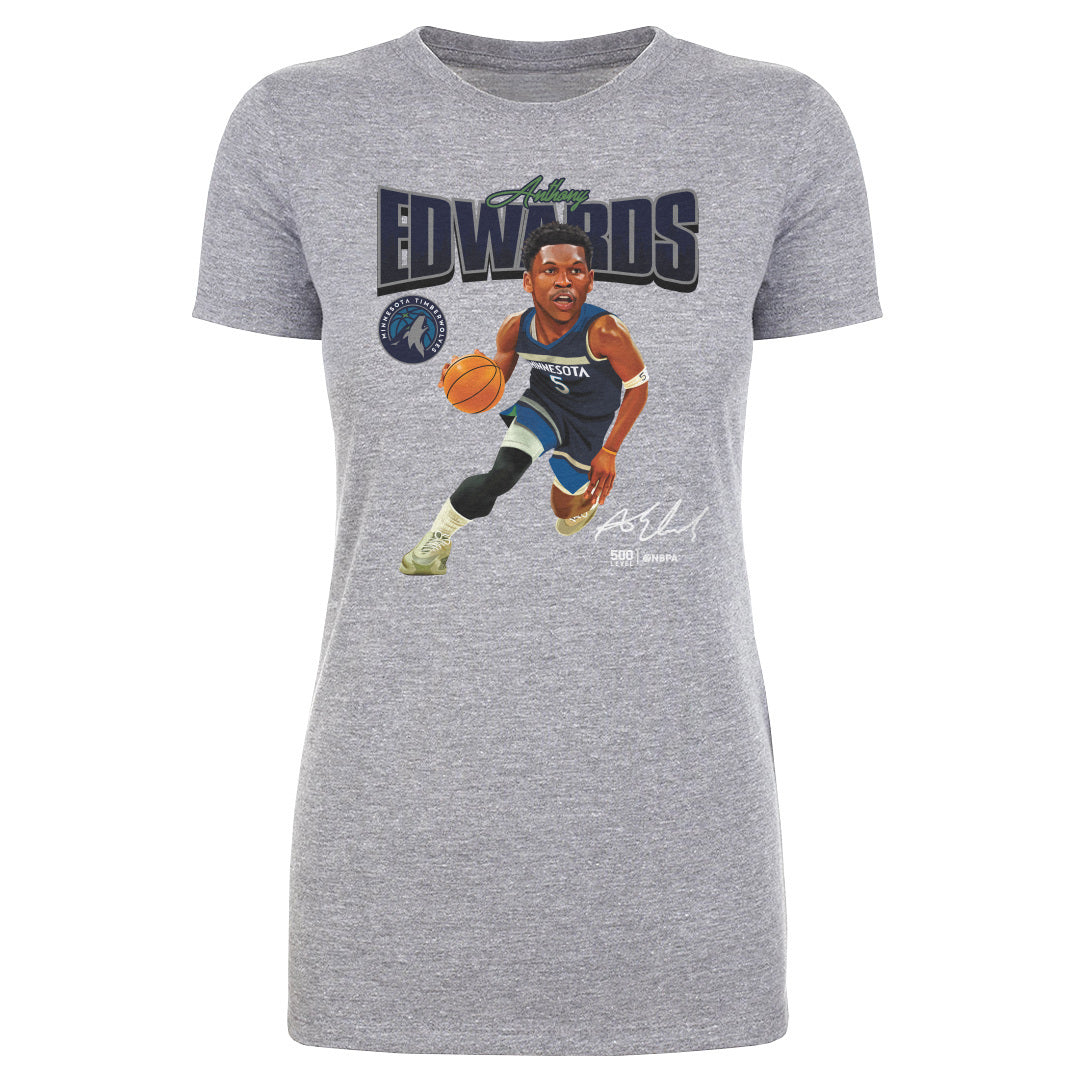 Anthony Edwards Minnesota Timberwolves Caricature WHT