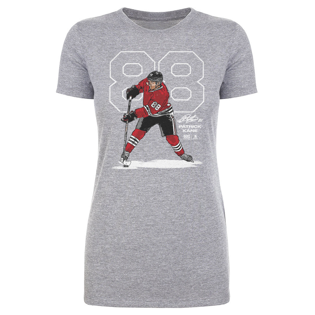Patrick Kane Chicago Outline WHT