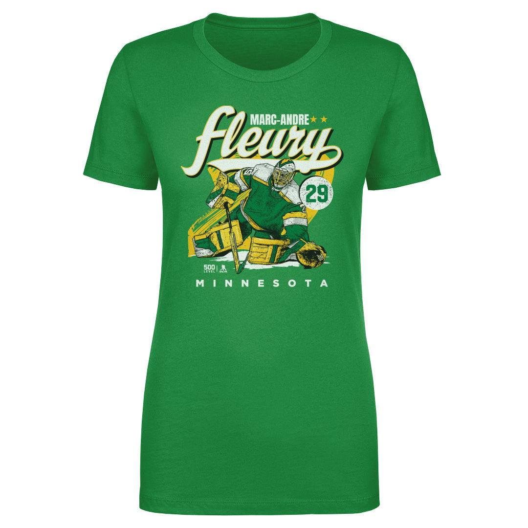 Marc-Andre Fleury Minnesota Retro WHT