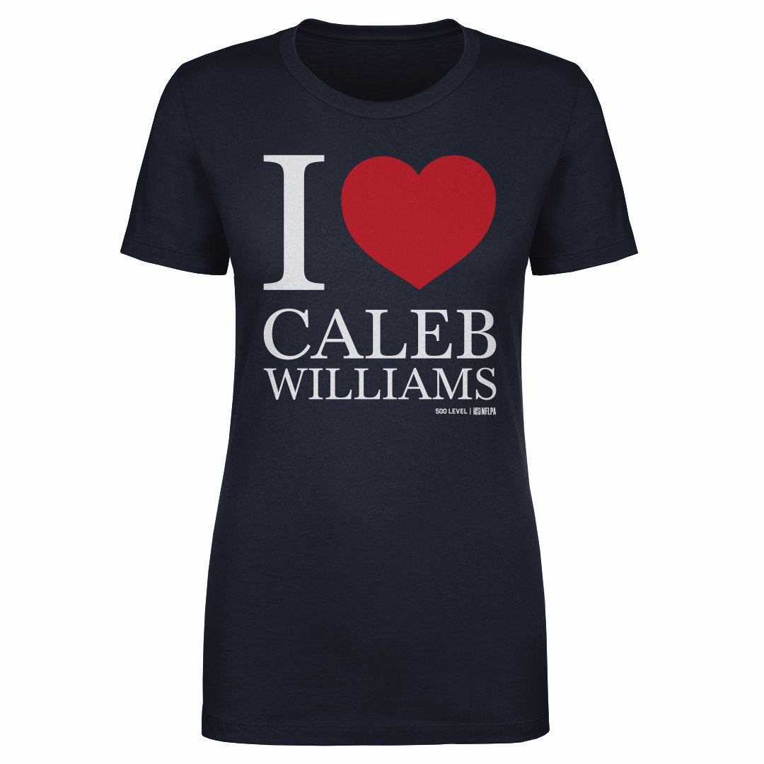 Caleb Williams Chicago I Love WHT