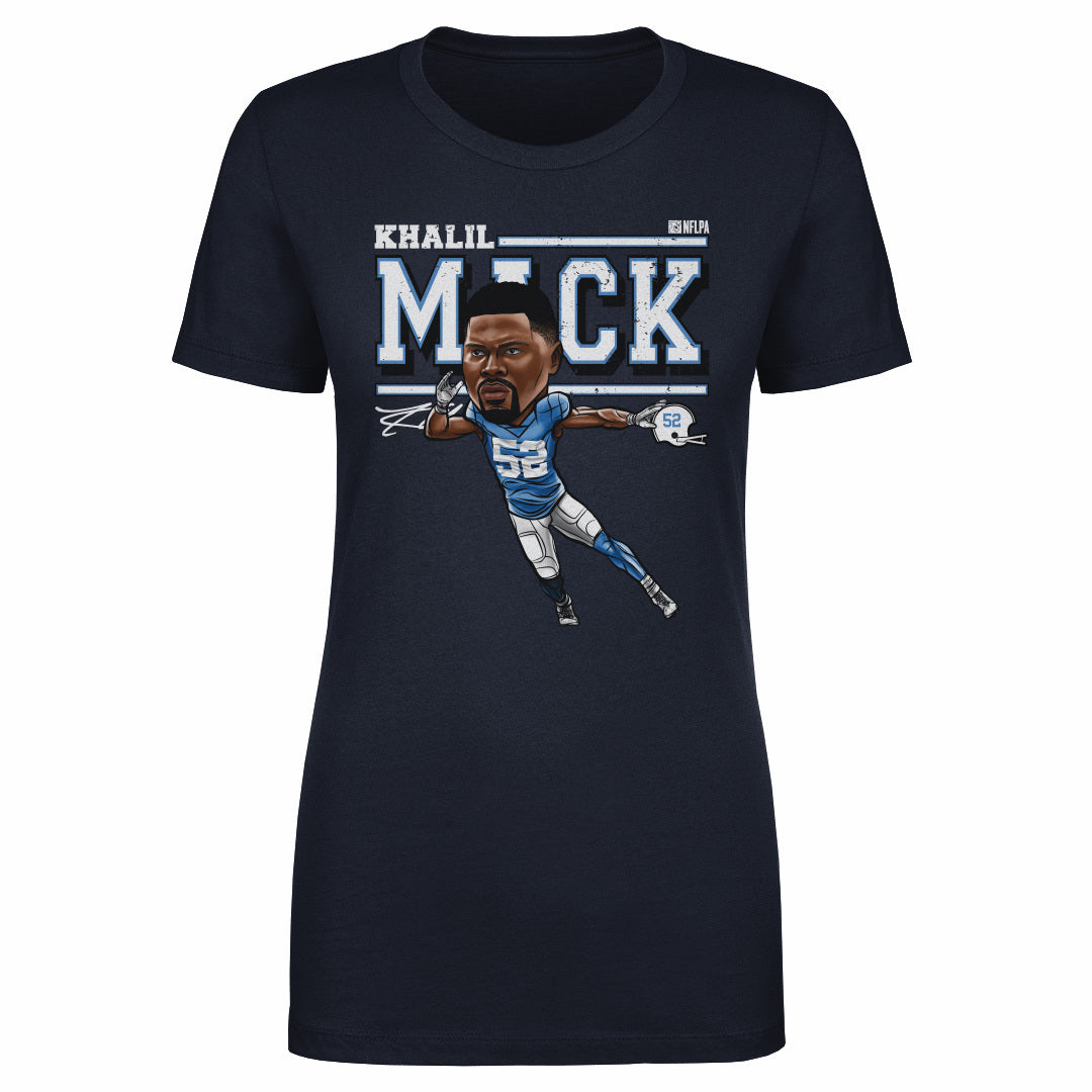 Khalil Mack Los Angeles C Cartoon WHT