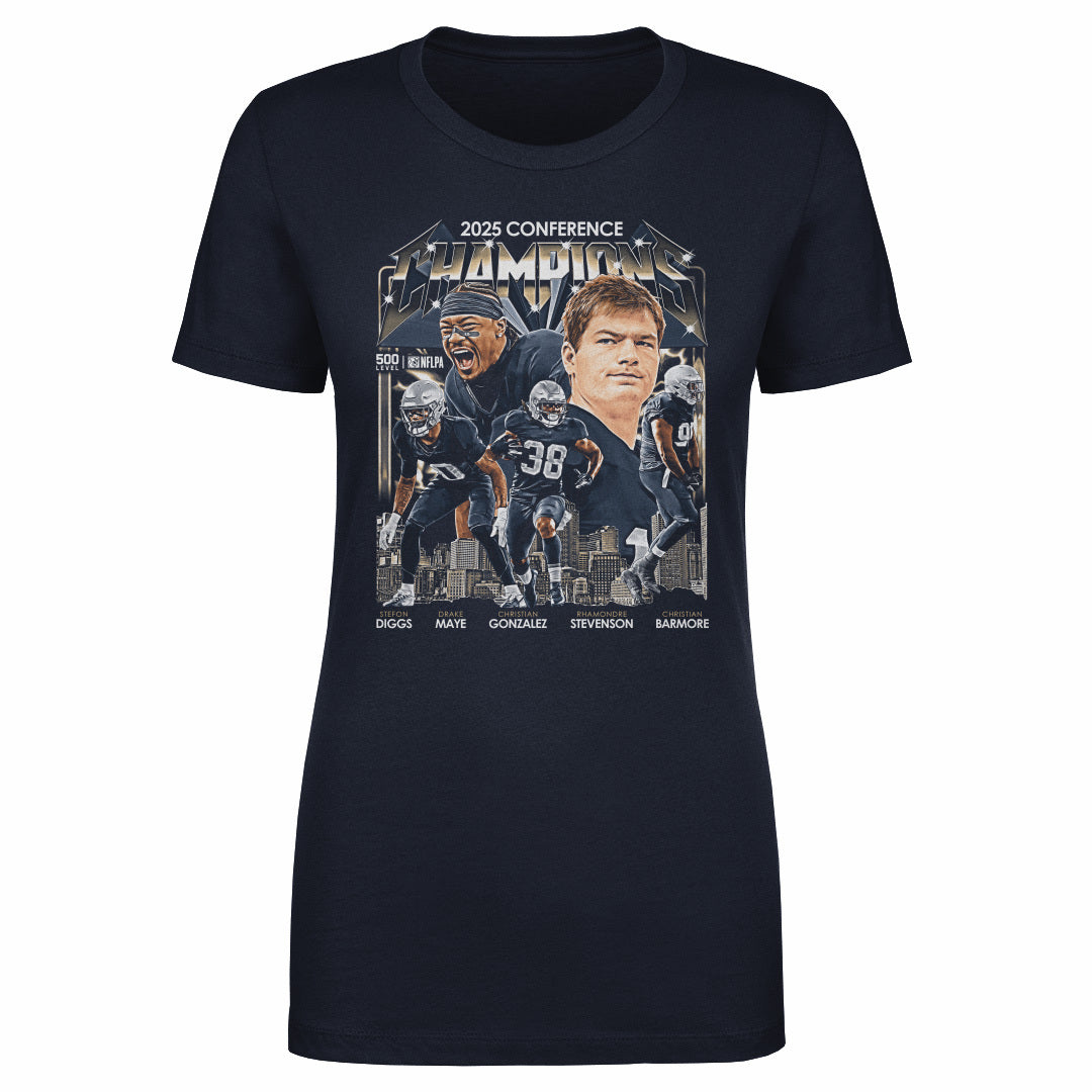 New England Football 2025 Conference Champions Vintage WHT